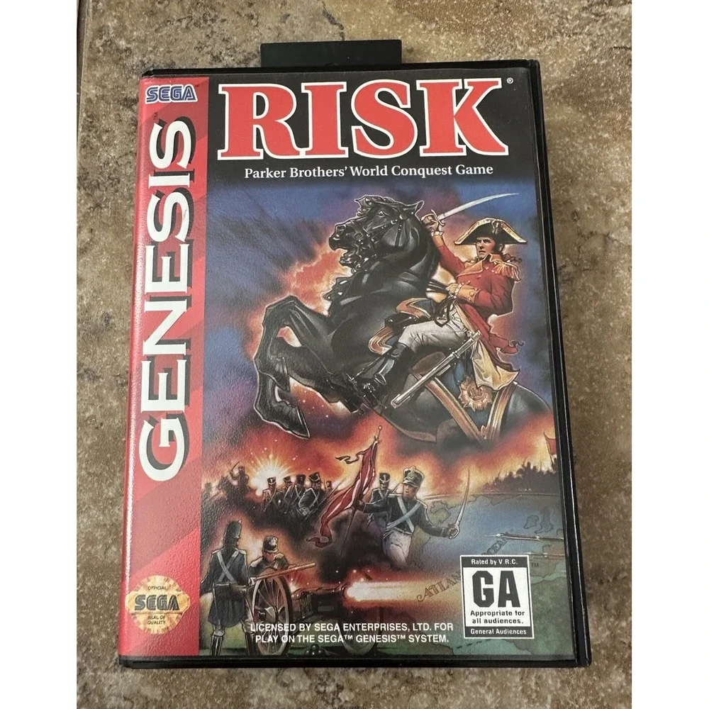 Risk (Sega Genesis, 1994) CIB Complete Retro Strategy Video Game